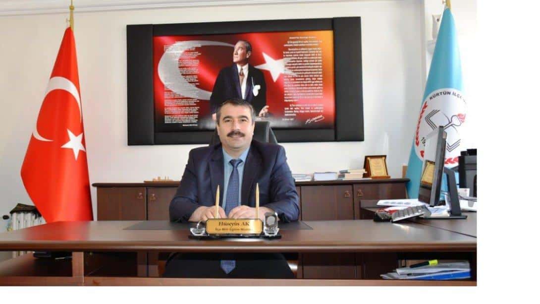 İlçe Milli Eğitim Müdürümüz Hüseyin AK'ın  2024-2025 Eğitim Öğretim Yılı Açılış Mesajı